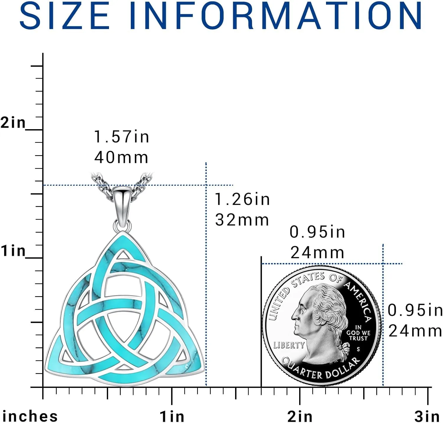 Turquoise Jewelry for Women Men 925 Sterling Silver Pendant Urn Necklaces for Ashes Picture Locket Necklace Thor Hammer Yggdrasil Virgen De Guadalupe St Michael Christopher Judas Witches Knot Necklace