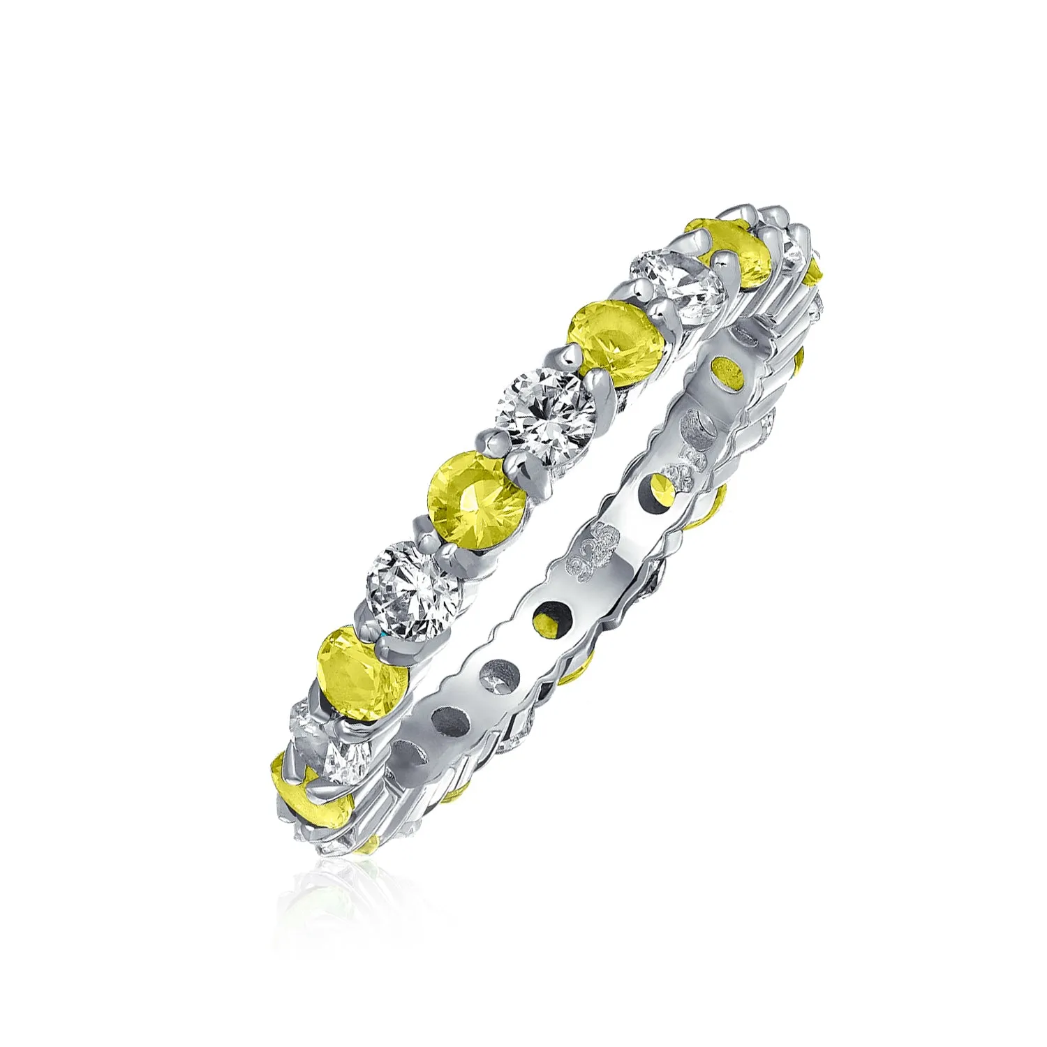 Two Tone Green Cocktail Statement Ring with CZ Pave and Sterling Silver Design
