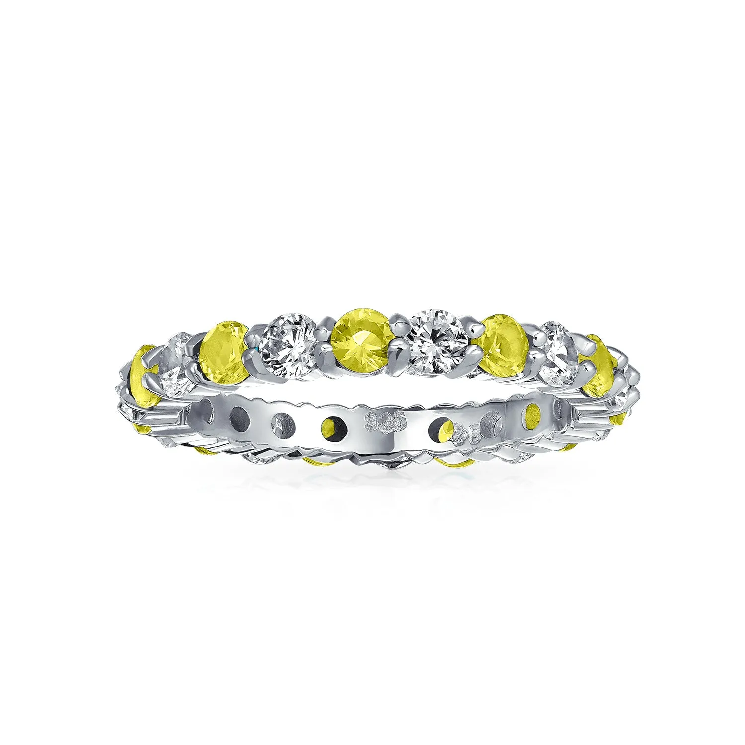 Two Tone Green Cocktail Statement Ring with CZ Pave and Sterling Silver Design
