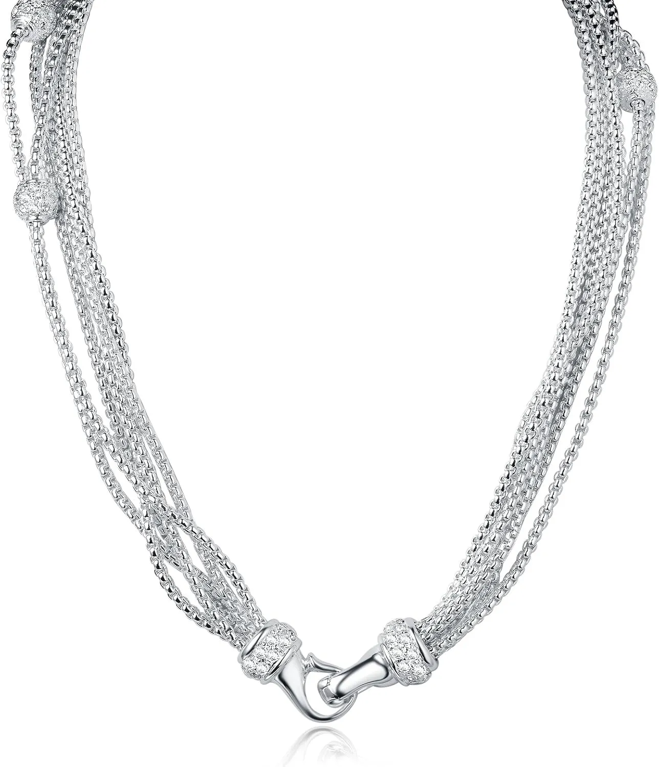 UNY Jewel Style Trendy Vintage Unique David Fashion style Magnatic Claps Women Stone Ball Short Necklace