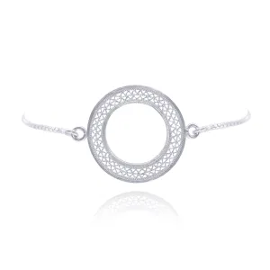 VALERIA SILVER MEDIUM ADJUSTABLE BRACELET FILIGREE
