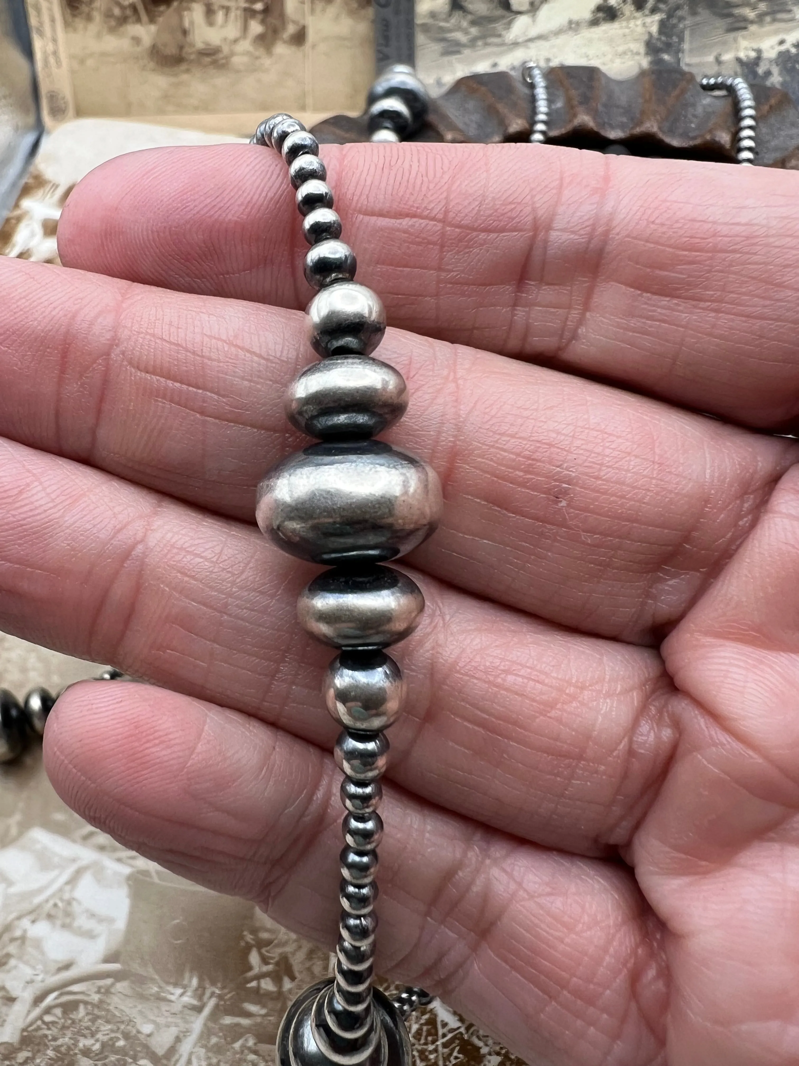 Varigated Pearl Saucer Necklace