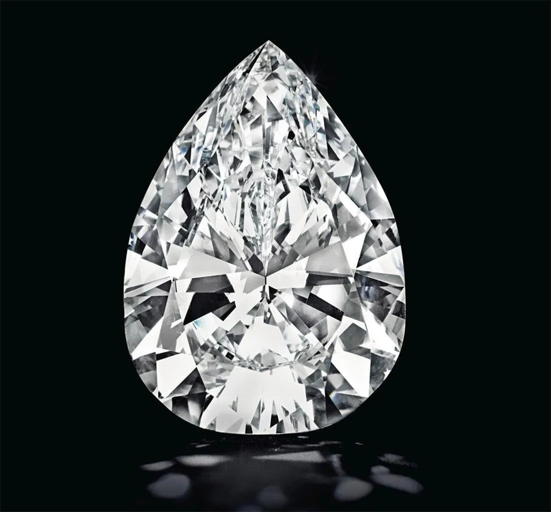 Venetia Top Grade Pear Tear Drop Cut 2 Carats Simulated Diamond Band Ring Solid 925 Silver Platinum Plated Halo
