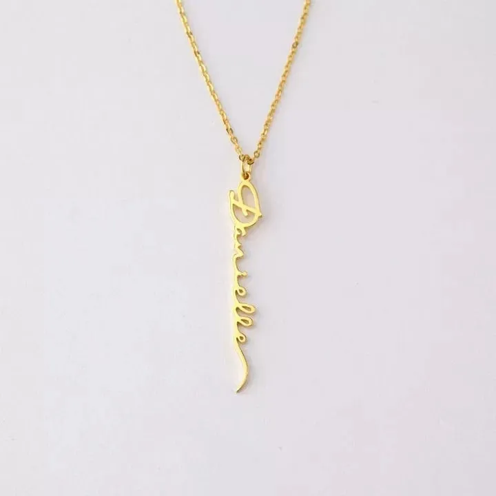Vertical Name Necklace