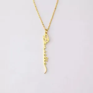 Vertical Name Necklace