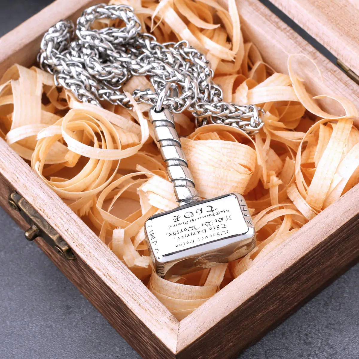 Viking Thor Hammer Mjolnir Necklace