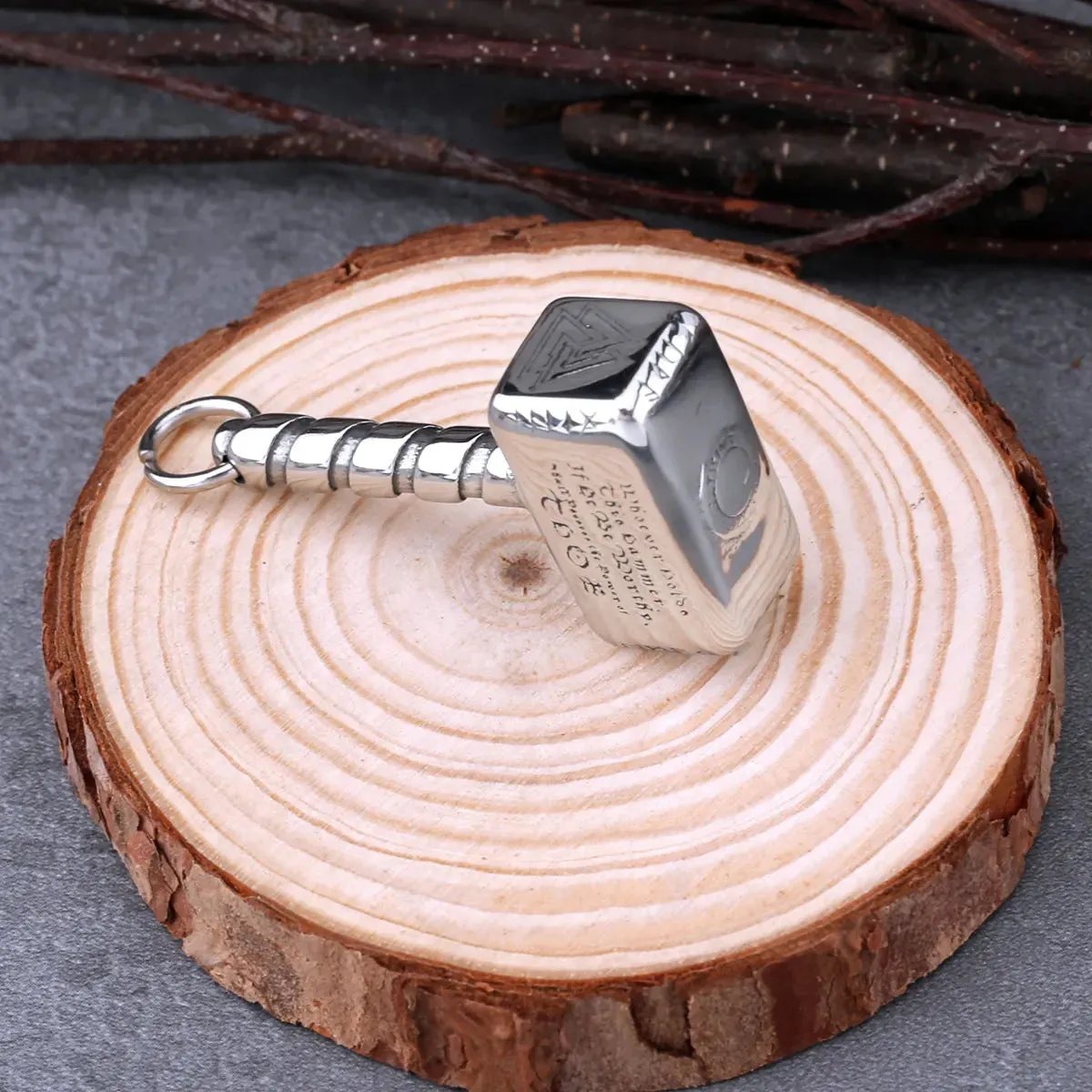 Viking Thor Hammer Mjolnir Necklace