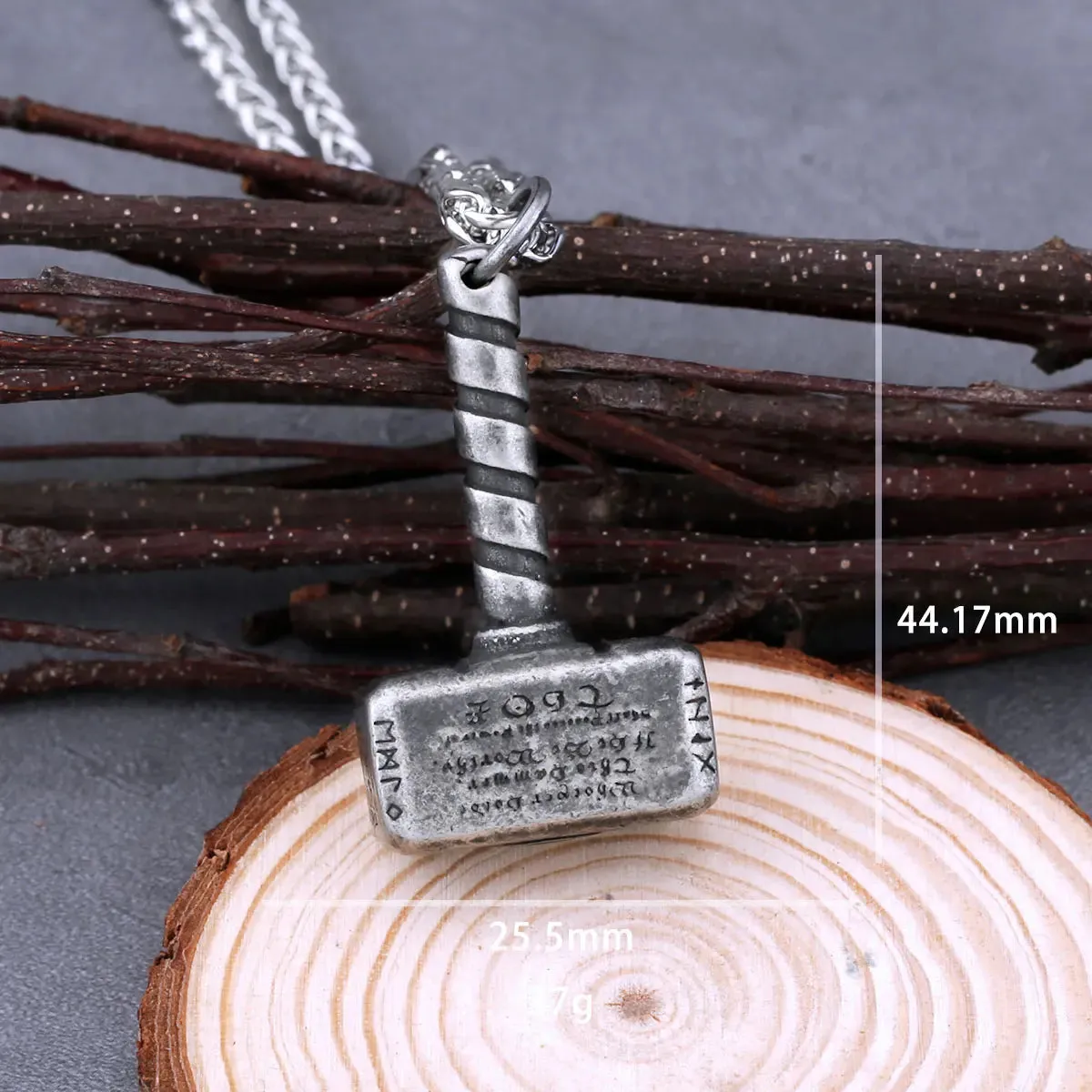 Viking Thor Hammer Mjolnir Necklace