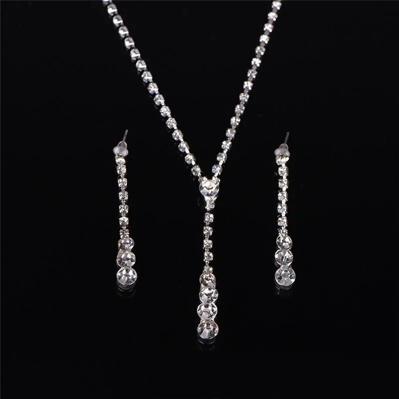 Vintage Bohemian CZ Natural Stone Green Turquoises Charms Pendants Necklaces Earrings For Women Jewelry Set