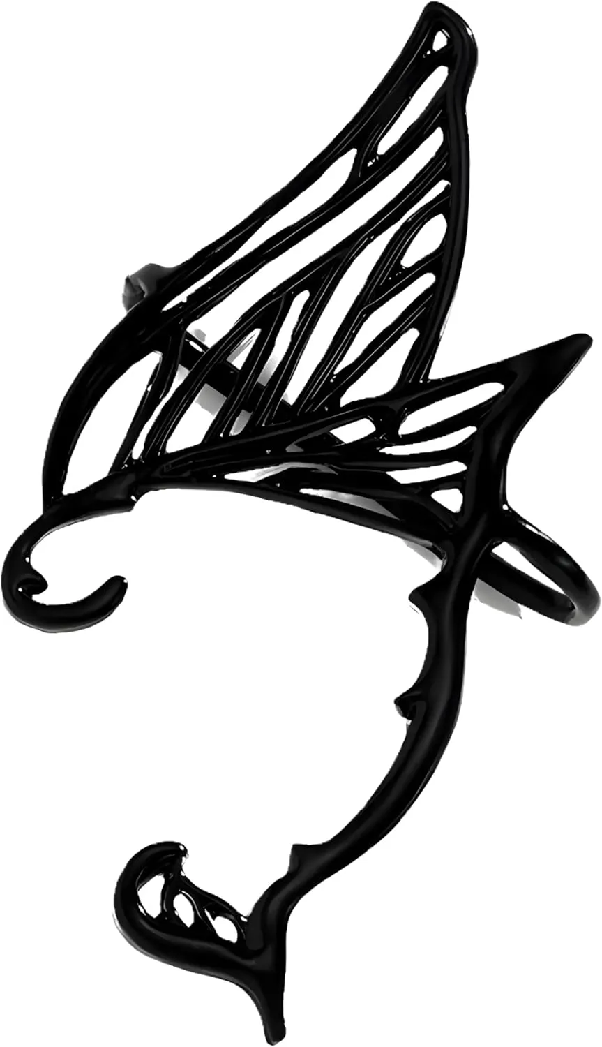 Vintage Hollow Butterfly Wings Ear Cuffs Earring For Women Creative Cos Elf Fairy Earrings Goth Punk Accessories Gift 1pcs-NG60
