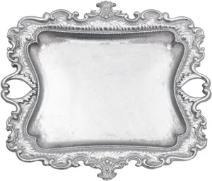 Vintage Small Sliver Ring Dish, Birthday & Wedding Gifts for WomenWedding Ring Tray -Sliver (1 PACK)