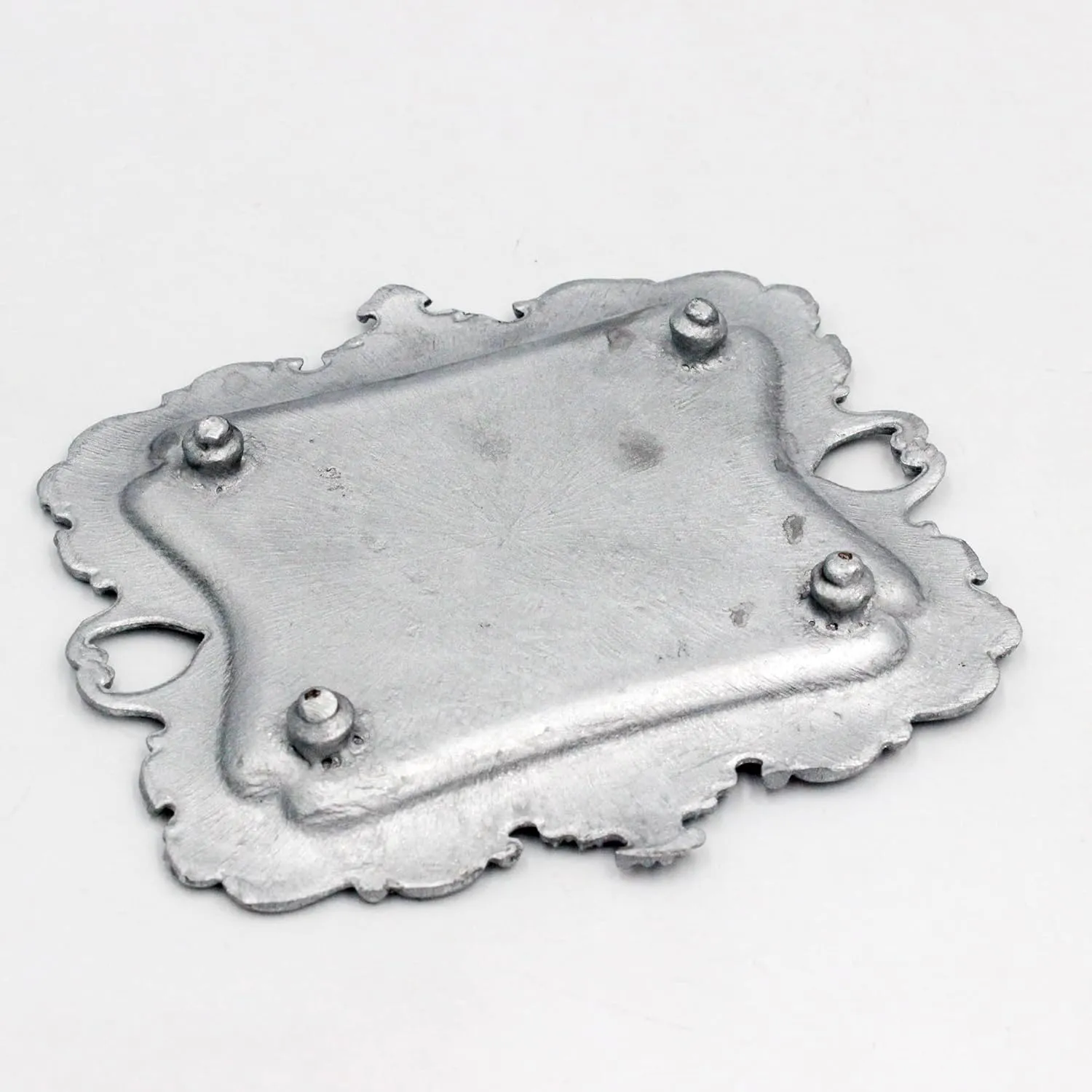 Vintage Small Sliver Ring Dish, Birthday & Wedding Gifts for WomenWedding Ring Tray -Sliver (1 PACK)