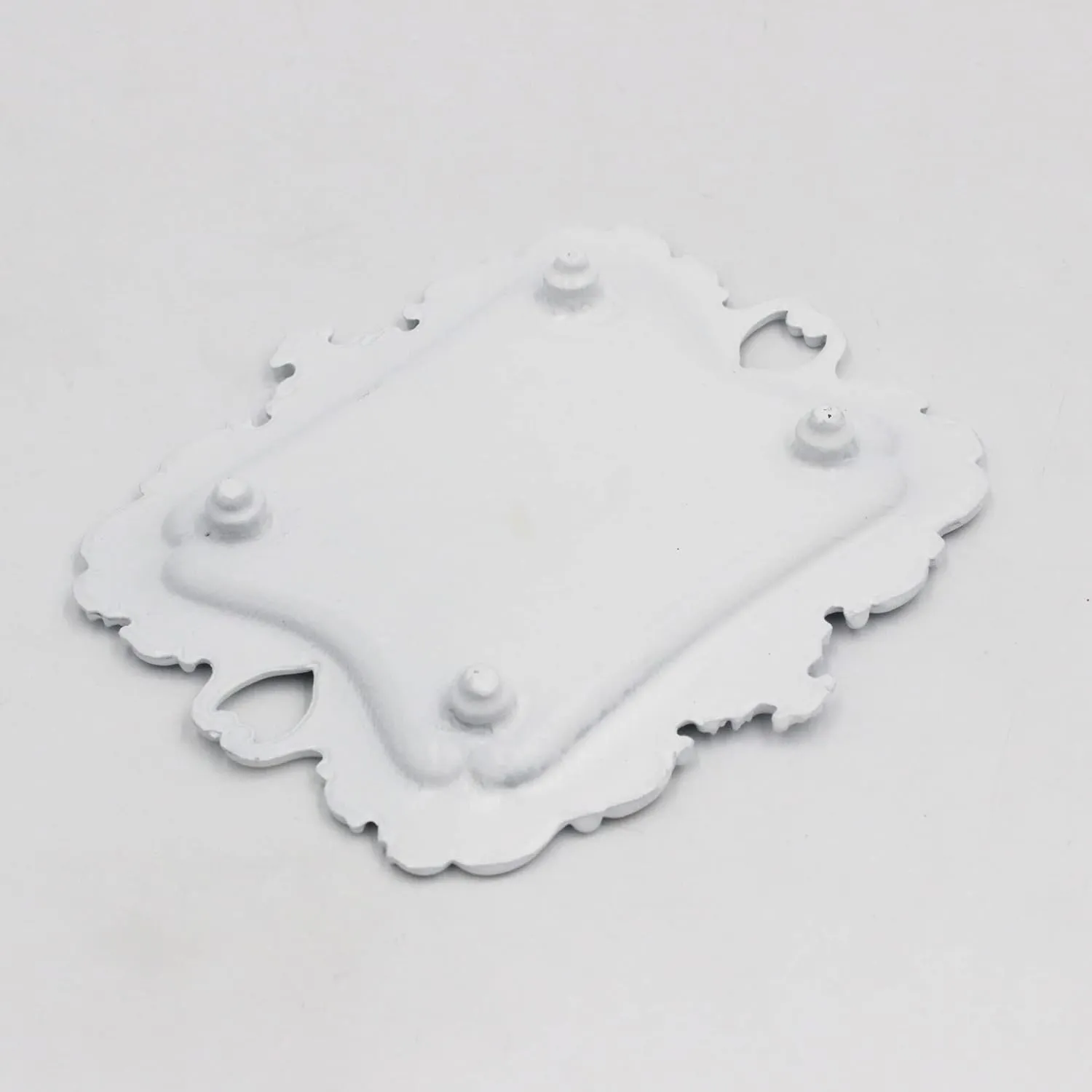 Vintage Small White Ring Dish, Birthday & Wedding Gifts for WomenWedding Ring Tray (White (1 Pack))