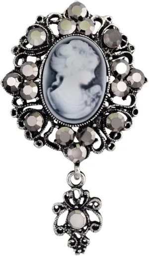 Vintage Victorian Lady Brooch for Women Girls Antique Royal Beauty Cameo Brooches Pins Luxury Jewelry for Gifts