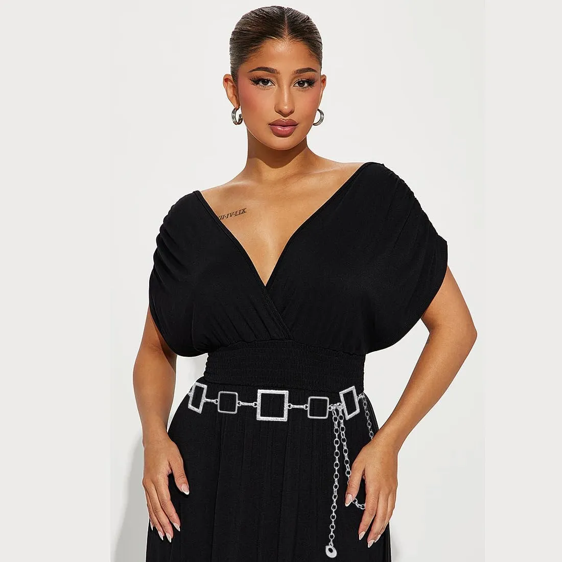 Waist Chain for Women Metal Belly Belt Adjustable Waist Belt for Dress Vest Jeans