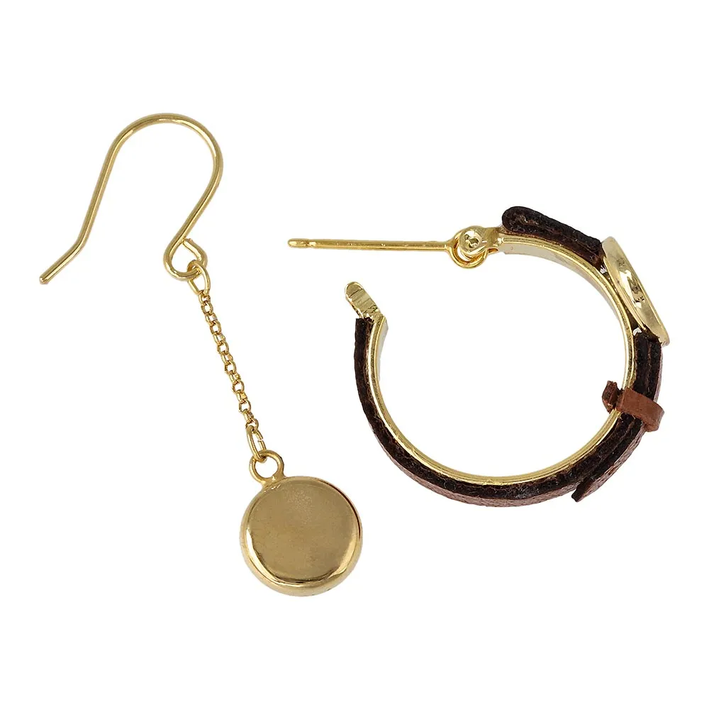 Watch Asymmetric Earrings