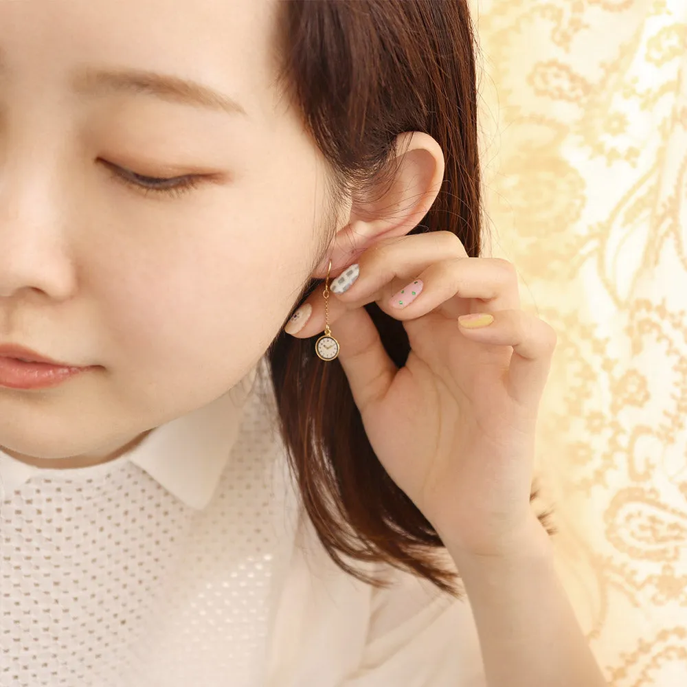 Watch Asymmetric Earrings