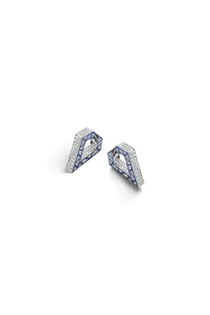 White Gold Brute Maxi Earrings