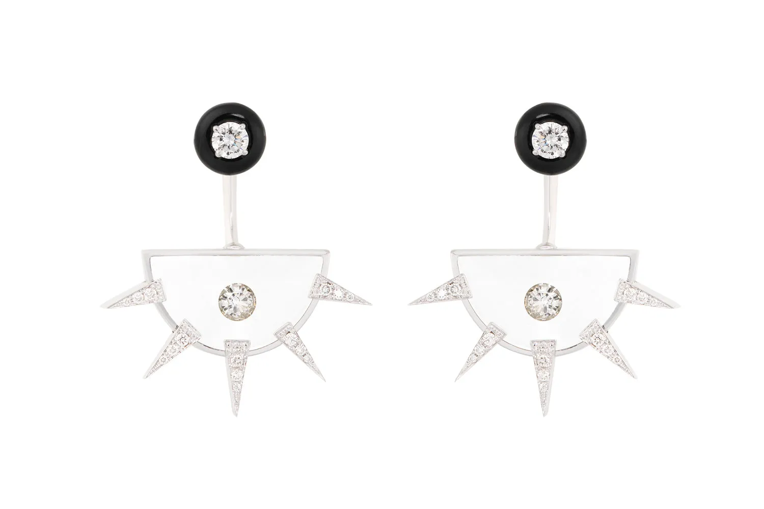 White Gold Earrings