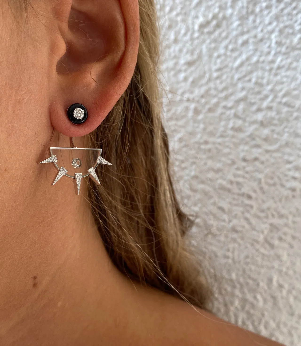 White Gold Earrings