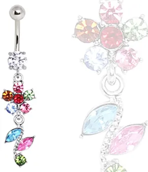 WildKlass Jewelry Exotic Chameleon Navel Ring 316L Surgical Steel