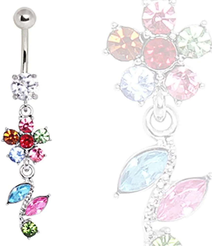 WildKlass Jewelry Exotic Chameleon Navel Ring 316L Surgical Steel