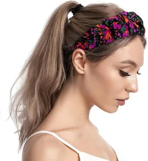 Wiwpar Boho Floral Vintage Headband Hair Accessories for Women (Style 4)