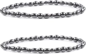 YANCHUN Obsidian Anklet Slim Hematite Anklet Therapy Ankle Bracelet Obsidian Anklet Anti Swelling Anklet Elastic Relief Anklet Beach Anklet for Women