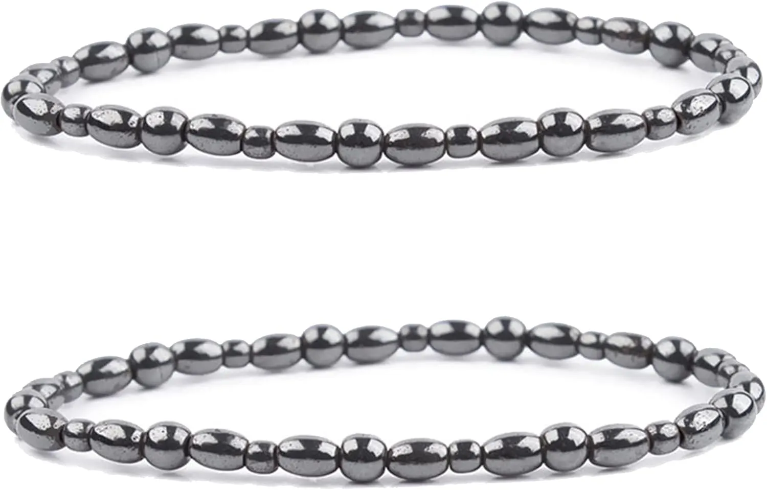 YANCHUN Obsidian Anklet Slim Hematite Anklet Therapy Ankle Bracelet Obsidian Anklet Anti Swelling Anklet Elastic Relief Anklet Beach Anklet for Women