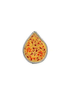 Yellow Chimes Oxidised Rings for Women Multicolor Meenakari Hand Painted Silver Oxidised Ring Adjustable Finger Rings for Women and Girls. (RG 1, Adjustable)