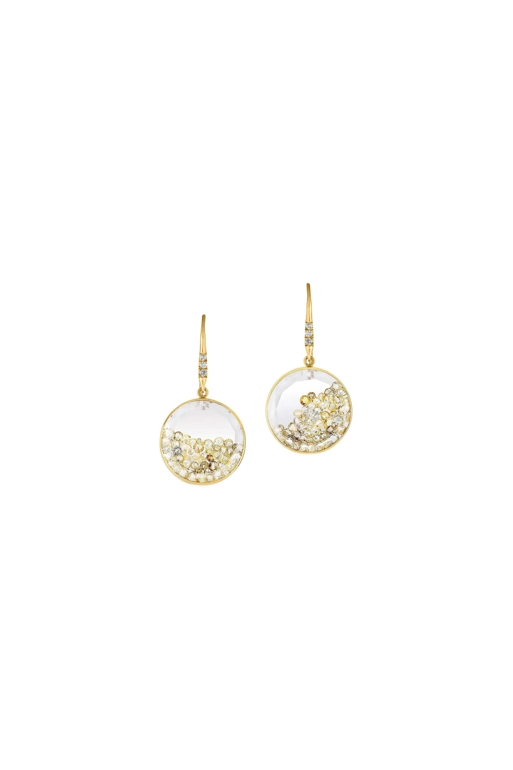 Yellow Diamonds Earrings