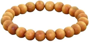 YONKU Hand Crafted 8mm Sandalwood Bracelet, Stacking Sandalwood Mala Beads, Meditation, Buddhist Yoga Jewelry, Calming - Emotionally Soothing - Tranquility YO-BRACE-479