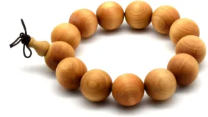 Zen Dear Unisex Thuja Sutchuenensis Wood Beads Wooden Bracelet Necklace Prayer Mala Wristband Bracelet