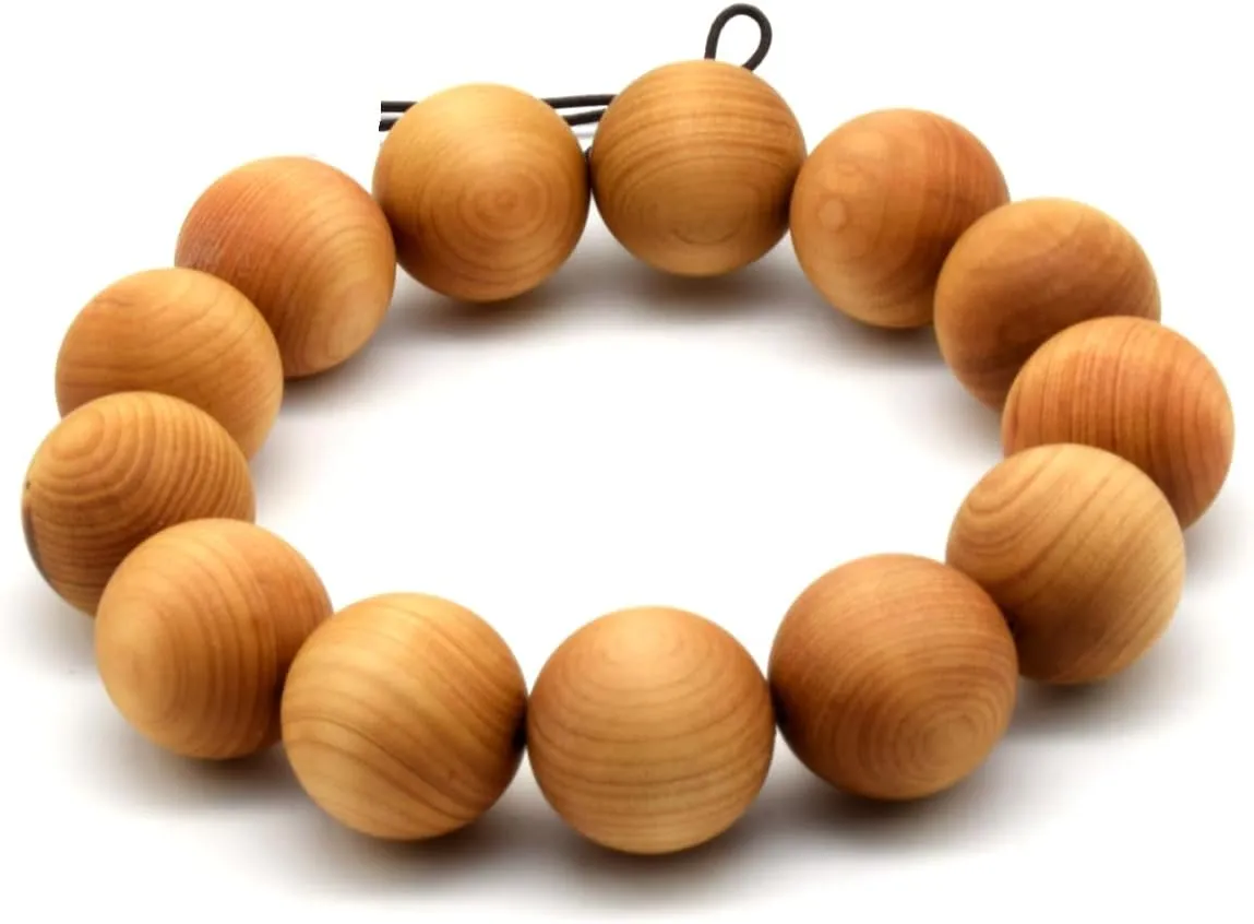 Zen Dear Unisex Thuja Sutchuenensis Wood Beads Wooden Bracelet Necklace Prayer Mala Wristband Bracelet